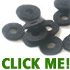Felt washers for harmonica bass buttons • black 15/2
