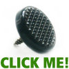 Treble Button-Built in Screw • corrugated • black pearl 15