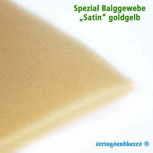 Accordion bellows fabric • Satin golden yellow