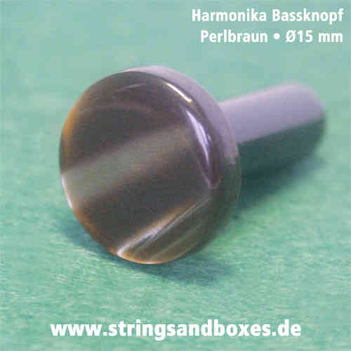 Styrian bass button • Pearl Brown