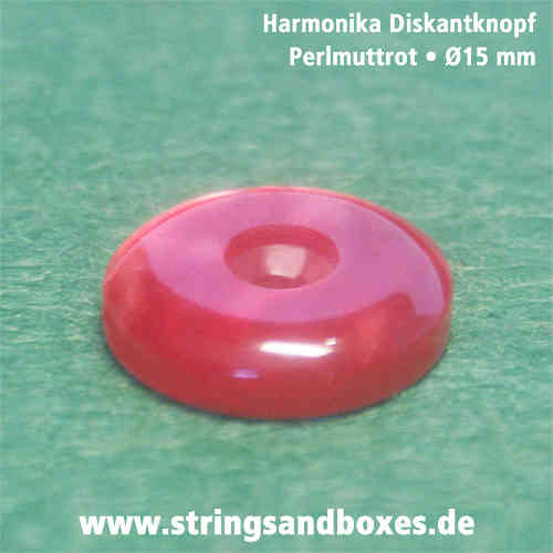 Styrian treble button • Pearl red