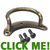 Harmonica strap bracket • Type: antique brass